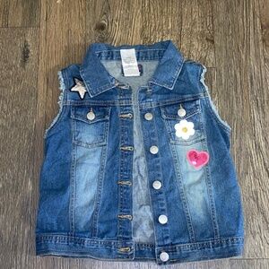 Wallflower girl size medium 8/10 denim vest like new